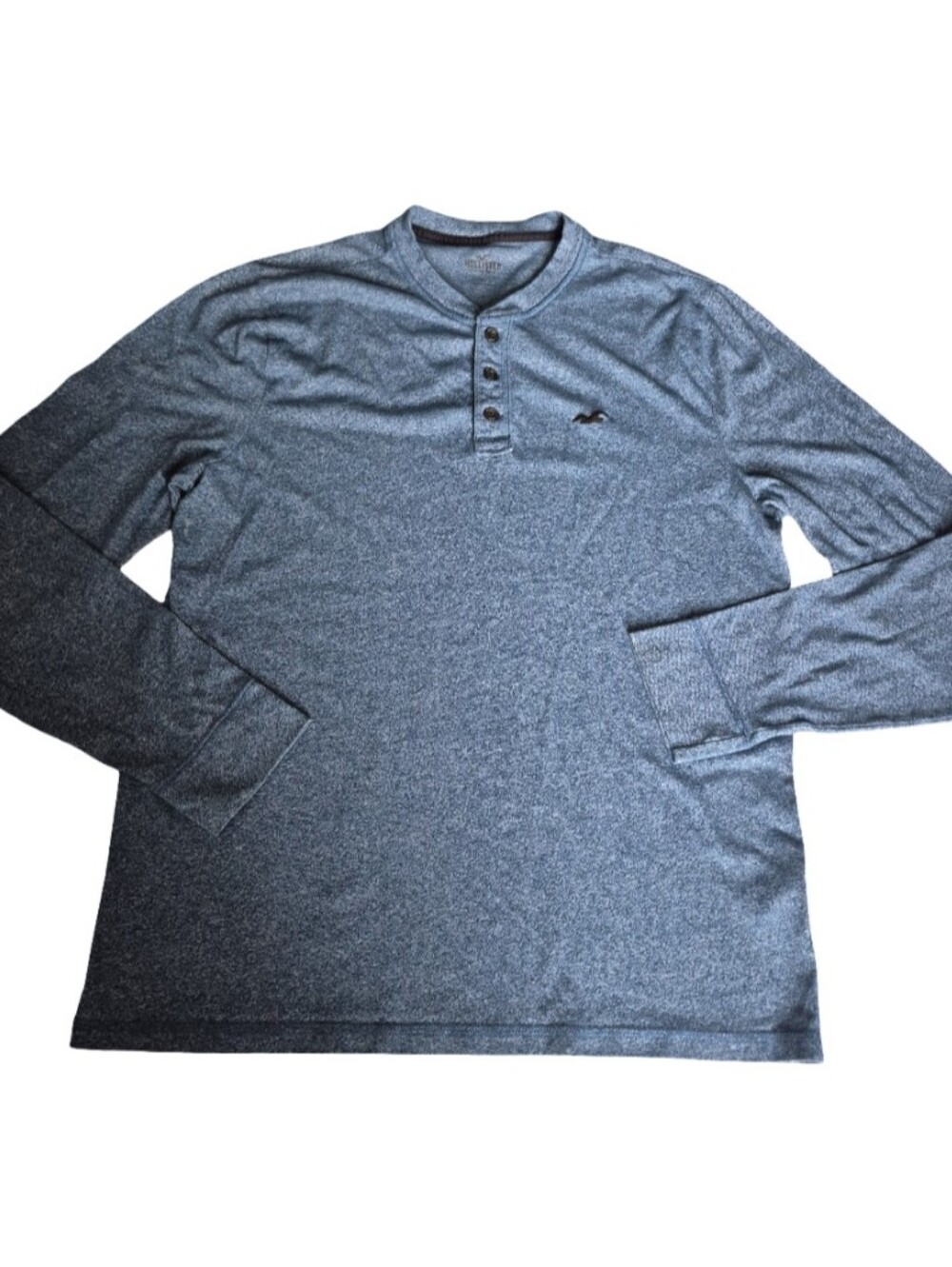 Hollister Mens Size L Henley Long Sleeve Shirt